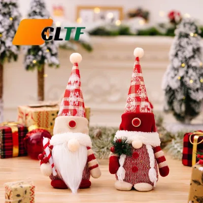 Xmas Forest Old Man Christmas Gnome Plush Standing Face Less Doll Nordic Dwarf Christmas Gnome Plush Christmas Decoration