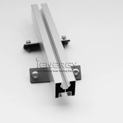 Direct Mounting Aluminum Anodized Single Fix Plate Self-supporting Trapezoidal Sheet Roof Sandwich Elements Solar Mounting