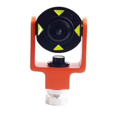 25mm BK7 Prism Total Stations Orange Geobok Metal Holders Topographic Surveys Torso Stations Compatibility 5/8\" Thread T/T