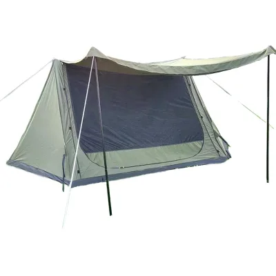 High Quality Tent Cotton Canvas Tent Large Awning Canopy Outdoor Camping Village Waterproof Shelter Tent