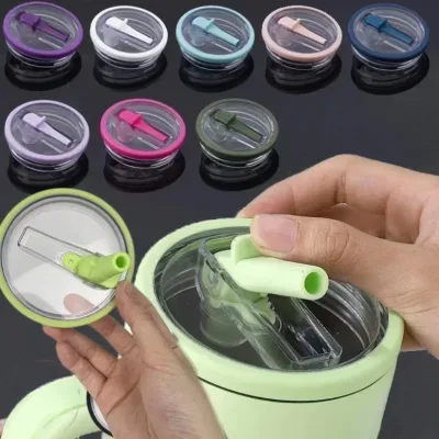 For Spill-proof Cup Cover 40oz Replaceable Environmental Cup Cover Straw Cover Cup