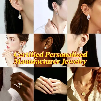 Custom Logo 14K Gold Filled Women Necklace Oval Cut 1-10Carat DEF VVS1 CVD IGI Certified HTHP Lab Grown Diamond Pendant