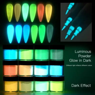 Luminous Fluorescent Pigment Powder Is Suitable for Nail Art Neon Pigment Powder Can DIY Mixed Glue Fluorescent Luminous Powder