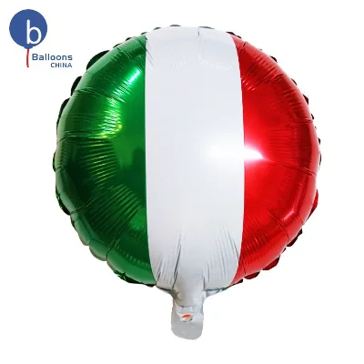 18 Inch Round Shape Custom Aluminum Film Balloon Party Decoration Event Gift Italian Balloon Printing