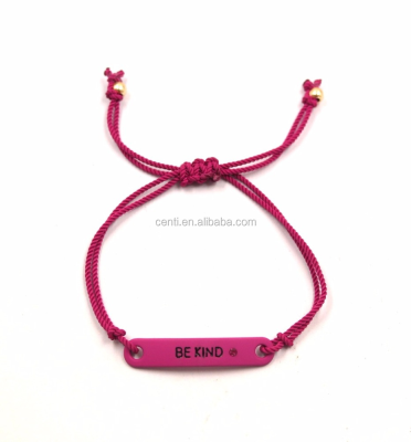 Inspirational Bracelet Be Kind Bracelet String Braided Bracelet