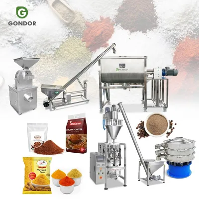 China Electric Powdered Powder Grinder Milling Spice Grind Salt Sugar Make Machine Equipment Production Line for Spice