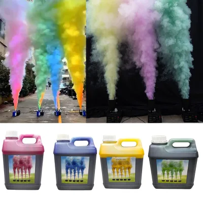 Fogsea RGBW Colorful Fog Liquid No Led up Jet  Fog Vertical Machine for Outdoor Event Wedding Dj Party Stage Effect Machine