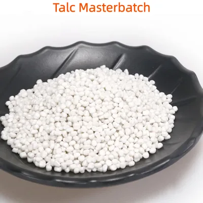 Manufacturer Custom Improves Impact Strength 80% Talc + 20% PP/PE Light Gray Granules Talc Masterbatch for Plastic Bags and Pipe