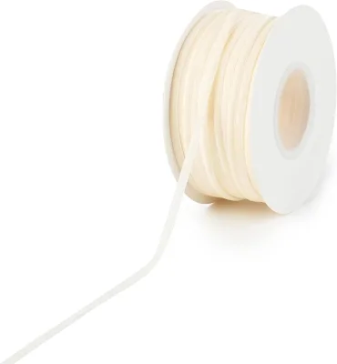 Single-Sided Flocking Velvet Ribbon Roll Decorative Usage Nylon Christmas Ribbon 3 mm 100 Yards Gift Ribbon