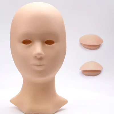 Realistic 3d Lash Mannequin Practice Mannequin Head with Lashes for Eyelash