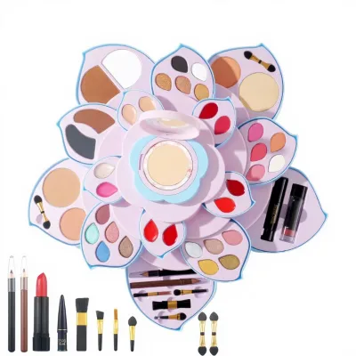 2026 New Cosmetics Set Lipstick Eyeliner Mascara Eyeshadow Concealer Gift Kit Customized for Beginner Makeup