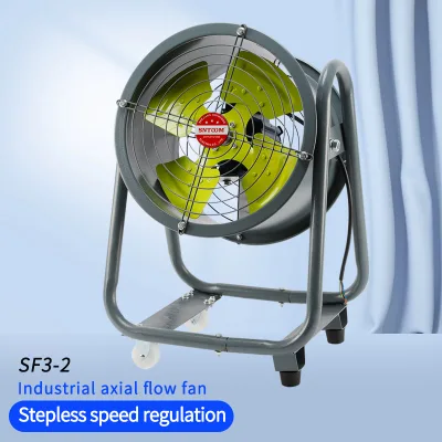 SFG3-2 Industrial Cylindrical Post Type Smoke Exhaust Fan Low-Noise Axial Flow Ventilation 220/380V