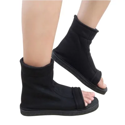 Japan Anime Shoes Men Women Black Blue White Cotton Soft Sandals Boots Halloween Christmas Party Shoes Kakashi Cosplay Shoes