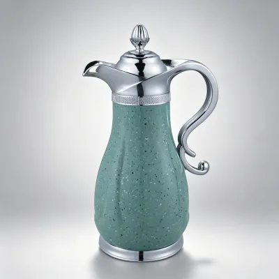 Ramadan Creed Fitted 0.6L&1.0L Twin Set Plastic Shell Vacuum Gift Carafe for Mosque Pilgrimage Kits Iftar Group Dinners