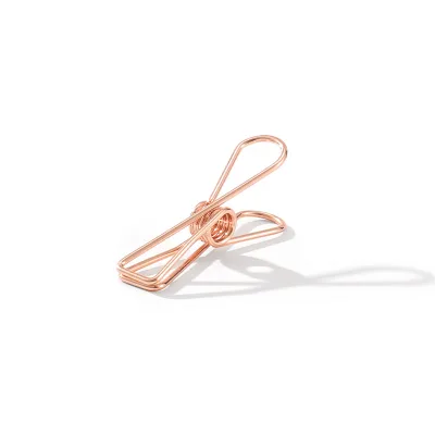 Outdoor Tent Canopy Long Tail Clip String Fixing Hollow Food Sealing Office Data Medium Rose Gold Dovetail