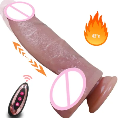Equipped with 9 Vibration Patterns Offering Varied Rhythms to Stimulate Multiple Sensations Liquid Silicone Soft Dildo