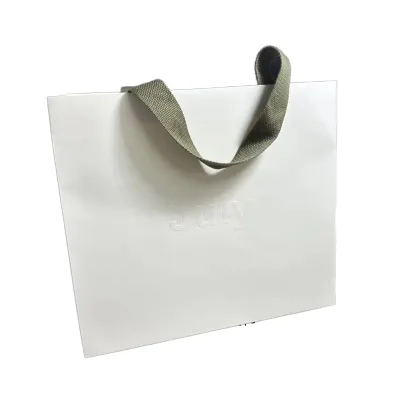 Customized Printed Logo Eco Friendly Recyclable Kraft Paper Bags Cotton Rope Handle 300g/m Thickness for Candle Use-High