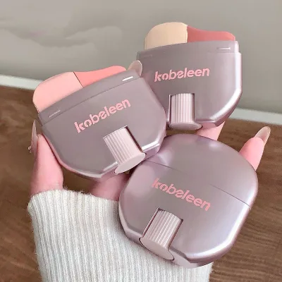 Kobeleen Highlighter Blush Stick Dual-Blend 2-in-1 Matte Finish for Natural Radiant Glow Korean-Style Cheek Color