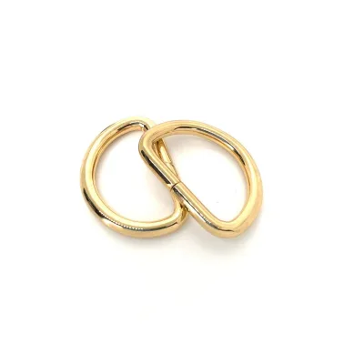 Open D Ring for Handbag Screw Metal D Ring Handbag Accessory in Zinc Alloy Material