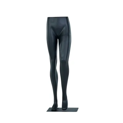 High Quality Woman Fiberglass Stand Matte Black Legs Mannequins Female Pants Mannequin for Display