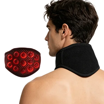 Health Care Magnet Stones Massage Cervical Warmer Wrap Belt Tourmaline Self-Heating Pad Neck Support Brace Nylon Spandex Unisex