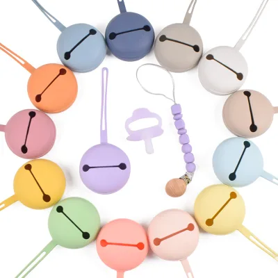 Baby Essential Pacifier Shield Case for Baby Clip Holder Silicone Pacifier Cover Silicone Pacifier Case Holder