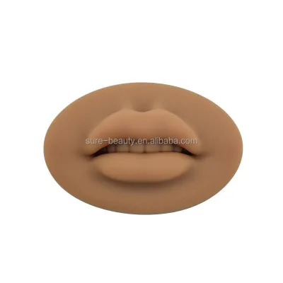 Tattoo Supplier Recolor 5D Soft Eyebrow Blushing Mold Permanent Dark Skin Microblading Full Realistic Practice Silicone Lip Easy