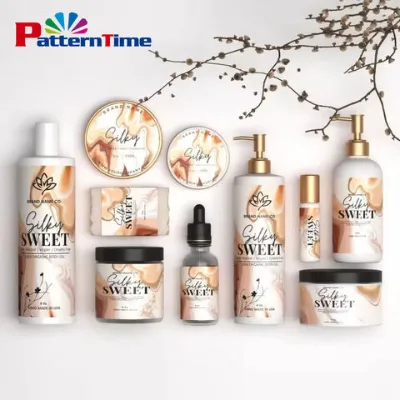 Customized Printing Products Bottles Labels Packaging Cosmetic Sticker Labels Shampoo Bottle Label