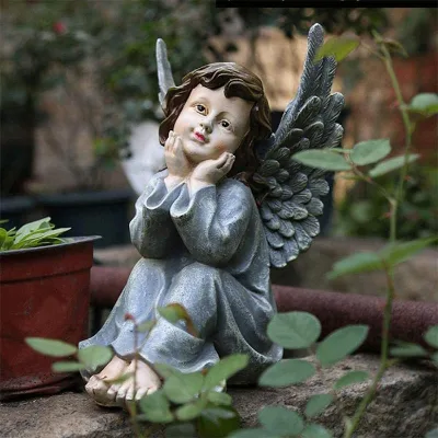 Resin Little Angel Decoration Character Doll Garden Decoration