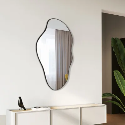 Irregular Wall Mirror Asymmetrical Mirror for Wall Mirror for Living Room Bathroom Entryway Bedroom