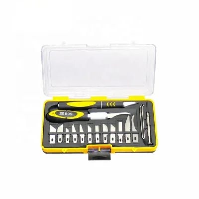 Precision Wood Carving Tools Knife 16pcs Carving Pen Knife Set for Wood Carving