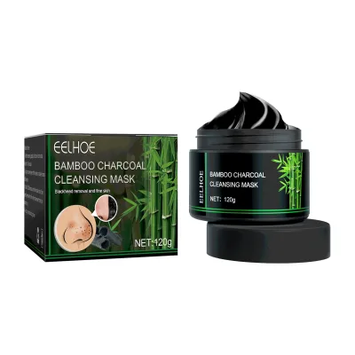 Custom Natural Bamboo Charcoal Adsorption Blackhead Peel off Mask, Deep Cleansing Peel Off Jelly Facial Black Mask
