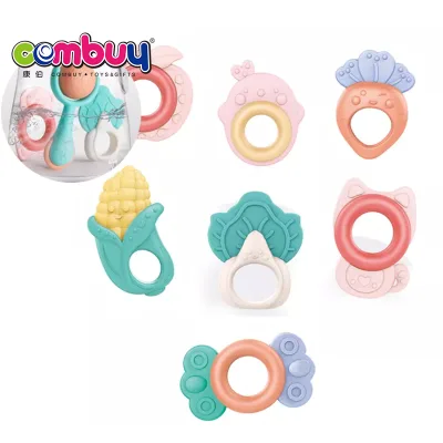 Boiled Safe Ringbell Set Colorful Toy Soft Baby Rattle