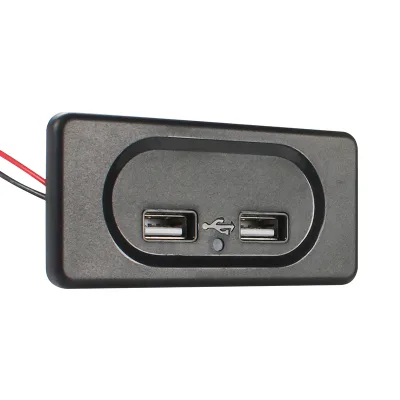 HEYRV 12V/24V USB Charging Socket 12V Double USB Ports
