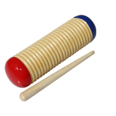 Parent Child Teaching Aid Frog Guiro Percussion Instrument Preschool Teaching Sand Tube