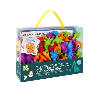 Preschool Counting Sorting Toys, Montessori Sensory Matching Toy with Cards, Educational Learning STEM Animals Toys Set for Kids
