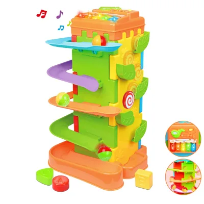 4-in-1 Piano Toy Keyboard for Toddlers Activity Cube Musical Toys Multifunction Educational Toys
