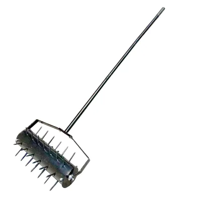 Hand Push Puncture Roller Lawn Soil Punching Breathable Lawn Maintenance Tools