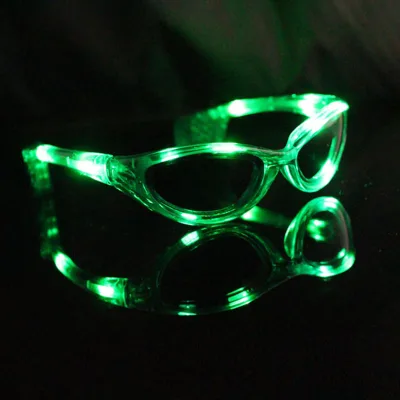 Fashion Flashing Led Eye Wear with 10 Leds for Party Cool Adult Eyeglasses