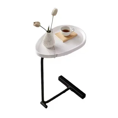 Modern Luxury Gold Coffee Table Durable Eco-Friendly Portable C-Shaped End Side Table for Home Hotel Living Room Bedroom