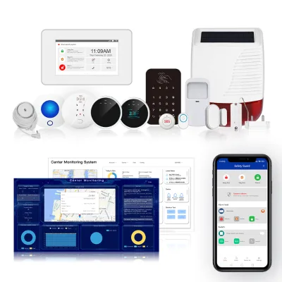 WIFI/GSM Alarm System GS-G1,wireless Home Security Rfire Alarm System with Central Monitoring  Software