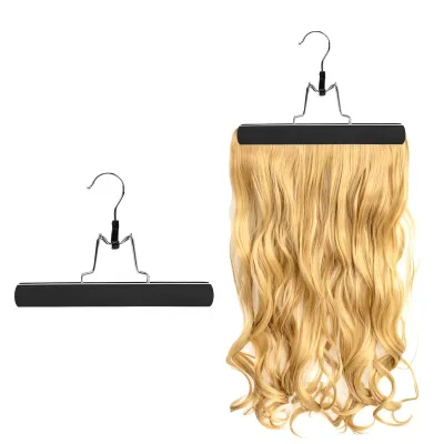 Luxury Wig Wood Hanger for Custom Fit Ideal for Display and Storage Non-Slip Hanger for Hairpiece Long Wig Hanger