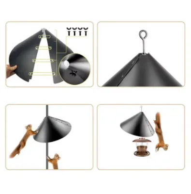 Wholesale Protective Bird House Guard Wrap Around Squirrel Baffle for Bird Feeder Pole