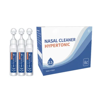 CE Approval Medical 0.9% Sterile Saline Solution Disposable Nasal Washing Solution