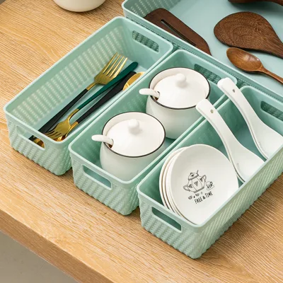 OEM Rectangular Kitchen Corner Basket Storage Container Home Storage Boxes