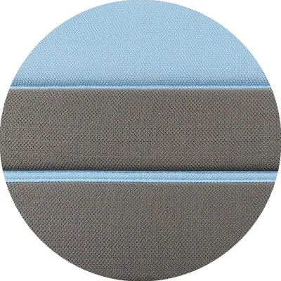 Layered Blue & Grey Border Fabric