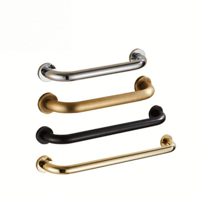 Rhetech Hospital Toilet Bathroom Door Pull Handle Outdoor Handicap Safety 40CM Stainless Steel Eco-Friendly Wall-Mounted Grab
