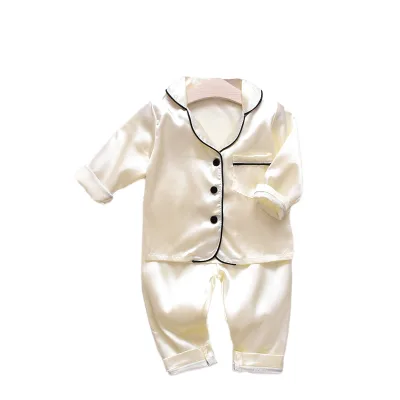 Kids Baby Girl Boy Velour Cartoon Autumn Pajamas Set Button Down Breathable Printed Sleepwear Loungewear Clothes