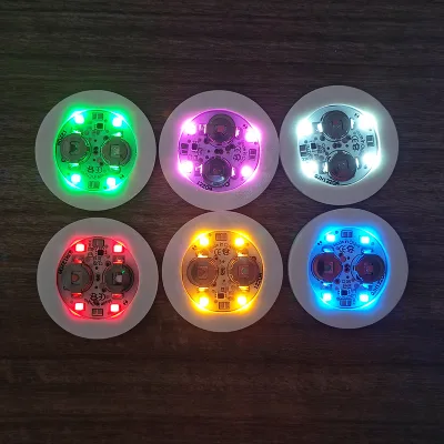 Certificated Ce Rohs Led Cup Coaster,led Light Coaster,led Sticker coaster
