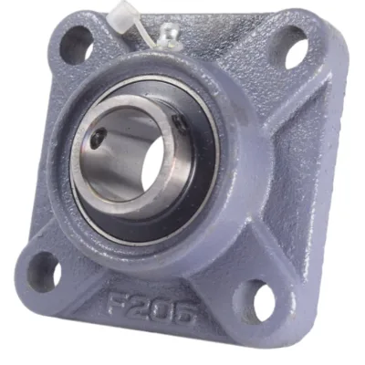BORET P6 Stainless Steel Precision Pillow Block Bearing UCF205 Steel Housing 25mm Grease Lubrication Square Flange Unit